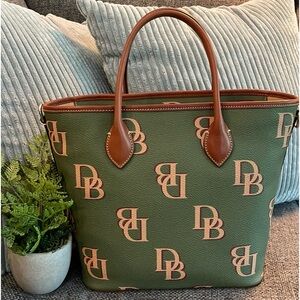 Dooney&Bourke Avocado Signature Leather Satchel